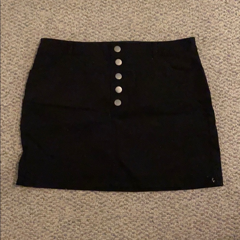 Button up black skirt